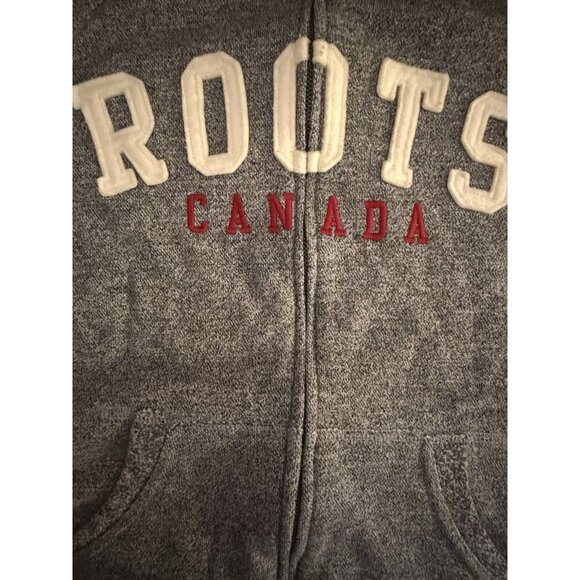 Roots Canada Hoodie Youth XL Full Zip Jacket Y2K Streetwear Punk Thick Preppy - Picture 8 of 10